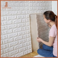 3D Foam Brick Design PVC Wallpaper for Living Room Bedroom TV Wall Waterproof 38x35cm