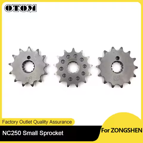 OTOM Motorcycle Front Sprocket 13/14 Teeth Pinion For ZONGSHEN NC250 NC Engine 250CC KAYO T6 K6 BSE 