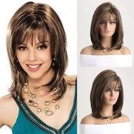 2024Fashionable Women's Wig with Bangs Short Hair Synthetic Wig In Stock Exotic Style CI9E