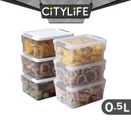 Citylife 0.5L Widea Transparent Storage Box Stackable Storage Mini Container Box - XXS X-6314