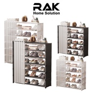 RAK Rak Kasut Berbilang Lapisan Dengan Penutup Rak Penyimpanan Kasut Shoe Rack Storage Dustproof Shoe Cabinet