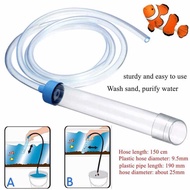 Aquarium Manual Air-Pressing Gravel Cleaner Fish Tank Water Changer Sand Washer With 150 Cm Soft