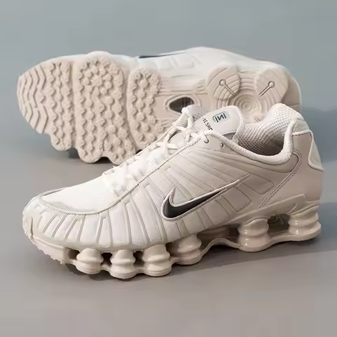 Nike Men's Sports Shoes Shox Tl Air Column Cushioning Lightweight Breathable Casual Fitness Running 