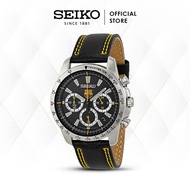 Jam Tangan Pria Seiko FC Barcelona Chronograph Leather SSB073P2 Original