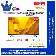 TCL LED TV 32 inch 32A5+ Android 11 Digital TV 32 TCL Android 11