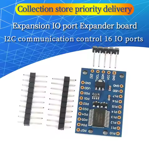 PCF8575 Module Expansion IO port Expander board DC 2.5-5.5V I2C communication control 16 IO ports Fo
