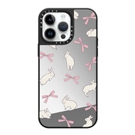 Drop proof CASETI phone case for iPhone 15 Plus 15Pro 15promax 14 14pro 14promax 13 13promax Side printing hard case 12 12promax case Bow bunny iPhone 11 case official high-quality