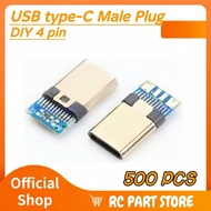 500 PCS USB Type C Male Plug Charger Connectors