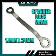 17MM X 24MM 17X24 CLOSE WRENCH TOOL 17X24 SPANNAR LOCK VALVE COVER 17X24