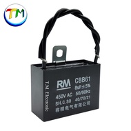 I.01_RM CBB61 8uF/450V C8uF Condenser 8uF Capacitor 8uF 8uF/450V Square Black Wire