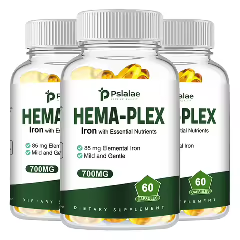HEMA-PLEX Iron - Red Blood Cell Function and Blood Circulation Maintain A Healthy Immune System - 60