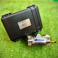 CARDINALS RACING GP4 M4 M5 RACING SPEC 4 PORT 32MM COOL FINS BRAKE CALIPER (TITANIUM CHROME) BRAKE P