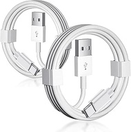 2 Pack 16e 15 Car Charger USB A to USB C Carplay Cable for iPhone 16 17 Air 15 Pro/16 Pro Max/Plus, 