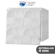 Paus Biru - Wallpaper 3D FOAM / Wallpaper Dinding 3D Motif Foam Batiky