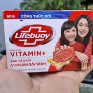 Combo 2cuc lifebuoy puff soap 90g antiseptic, disinfectant, comprehensive protection for hand skin, 