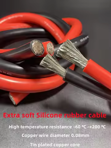 1/50M Silicone flexible cable 10/9/8/7/6/5/4/3/2 AWG 50/75/95mm² tinned copper model aircraft lithiu