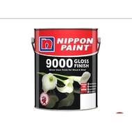 5L 9000 Gloss Finish Nippon Paint Cat Minyak Kayu Besi Wood & Metal