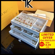 3 Tier Acrylic Jewelry Organizer Women's Jewelry Organizer Ring Bracelet Earrings Necklace Necklace 