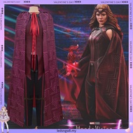 Wanda Vision Scarlet Witch Cosplay Costume Set Outfits Halloween Carnival Suit