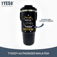 TYESO DIY Custom Name Alphabet Planner Stickers