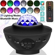 1320) LED Star Night Light Music LED Projector Light Bluetooth Projector