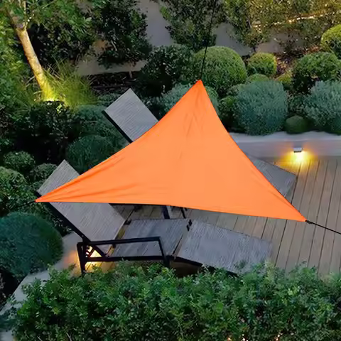 Multi-size Triangle Sun Shade Sail Waterproof Outdoor Garden Patio Party Sunscreen Awing Sun Canopy