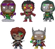 Funko Pop! Marvel Zombies Set of 5: Thor, Gambit, Dr Doom, Red Hulk and MODOK