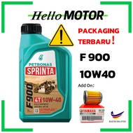 SOKONG MALAYSIA 🇲🇾 PETRONAS F900 4T MINYAK HITAM LUBRICANTS ENGINE OIL F700 OIL FILTER Y15 LC135 4S