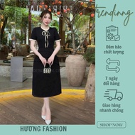 Huong fashion silk collar dress