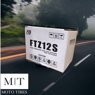 FB แบตเตอรี่แห้ง FTZ12S (12V 11.6AH) แบตเตอรี่สำหรับจักรยานยนต์ : FORZA300 , NINJA650 , Z600 800 100