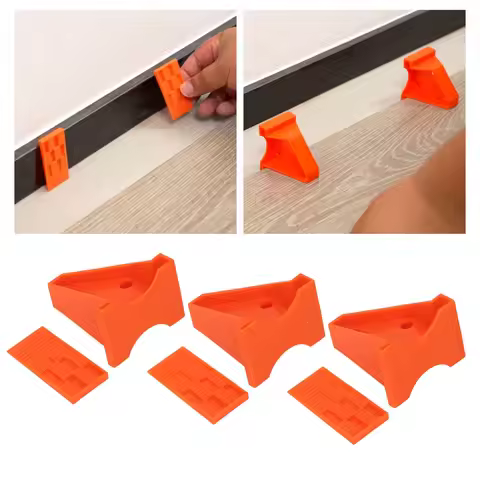 60Pcs Laminate Flooring Spacer 1/4 Inch 1/2 Inch Gap Flooring Spacer Set for Wood Hardwood LVT Subfl