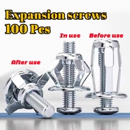 Petal Nut Metal Screw Petal Nuts Rivet Nut Wall Plug Fixing Expansion Screw for Hollow Beam