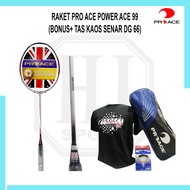 Original Pro Ace Power Ace 99 Racket Complete Bonus Badminton