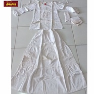 Baju Ikhrom Putih Anak Perempuan Diskon 45% Dannis Collection