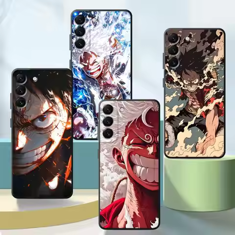 One Piece Happy Luffy Case for Samsung Galaxy A54 A72 A24 A53 A22 A73 A35 A32 A35 A25 A23 A56 A33 A5
