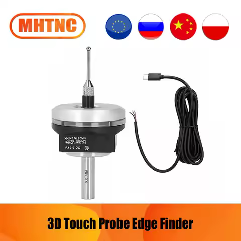 MHTNC latest V6 anti-roll 3D Touch Probe edge finder 6MM NO to find the center desktop CNC probe com