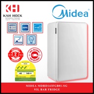 MIDEA MDRD143FGB01-SG  93L BAR FRIDGE (3 TICKS) + 2 YEARS WARRANTY