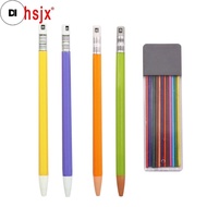 DI 12pcs Multiple Colors Fabric Marker Chalk Refill +1Pc Free Pen Reusable Tailors Chalk Pencil Set 