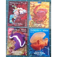 2015 Marine Creatures Sea Life Marine Life Hidupan Laut Malaysia Thailand Joint Issue 4v Stamp Set M