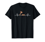 Lawyer Heartbeat Gavel Gift for Law School Graduate Law Gift T-Shirt