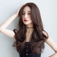 Long wavy curly women's full head wig S06TD04 FREE NET HEAD Long, beautiful, youthful curly women's 