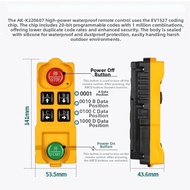 ZUOLEJIA | 4-Button Remote Control Switch with Relay Function Point-and-Latch Control