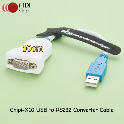Chipi-X10 USB to RS232 Converter Cable FT231X USB to RS232 Level Full-Handshake UART Cable USB to DB