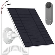 Solar Panel for Security Camera Outdoor, 10W Video Doorbell Solar Panel Charger for Nest for Doorbel