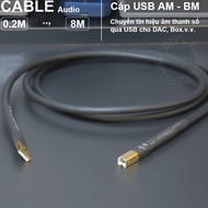 USB DAC cable 0.3 to 10 meters - High performance DIY AM - BM USB cable for PC to DAC