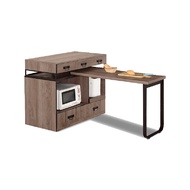 [特價]ASSARI-哈珀4尺中島型多功能餐桌櫃(寬121x深60x高93cm