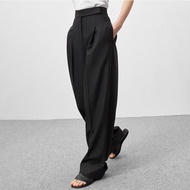 High waisted wide leg suit floor mop pants高腰闊腿西裝拖地褲