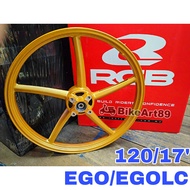 Sport Rim RCB (Front Only) For EGO EGOS EGOLC Avantiz Solariz Scooter Nouvo S NouvoS Rim Front Gold 120-17 Wheels Rim