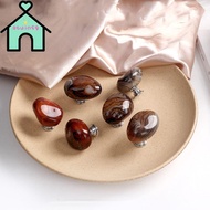 OTUINSG Drawer Knobs, Random Color Aluminum Alloy Base Wardrobe Handle, Furniture Hardware Agate Sto