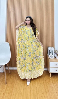 Daster Lowo Kekinian Mat Katun Tebal Rayon Premiun Kaftan Lowo Jumbo Ld 140 cm Dres Lowo Terlaris